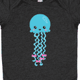 thumbnail image 4 of Inktastic Blue Jellyfish, Cute Jellyfish With Pink Ribbons Girls Baby Bodysuit, 4 of 5
