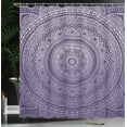 thumbnail image 3 of Ambesonne Mandala Shower Curtain, Abstract Floral Folk Design, 69"Wx84"L, Quartz Pearl, 3 of 4