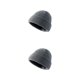 thumbnail image 3 of Qarigey Gorro de punto elástico invierno Unisex deportes al aire libre Camping nieve esquí gorro térmico accesorios para la cabeza para Gris azulado 2piezas, 3 of 6