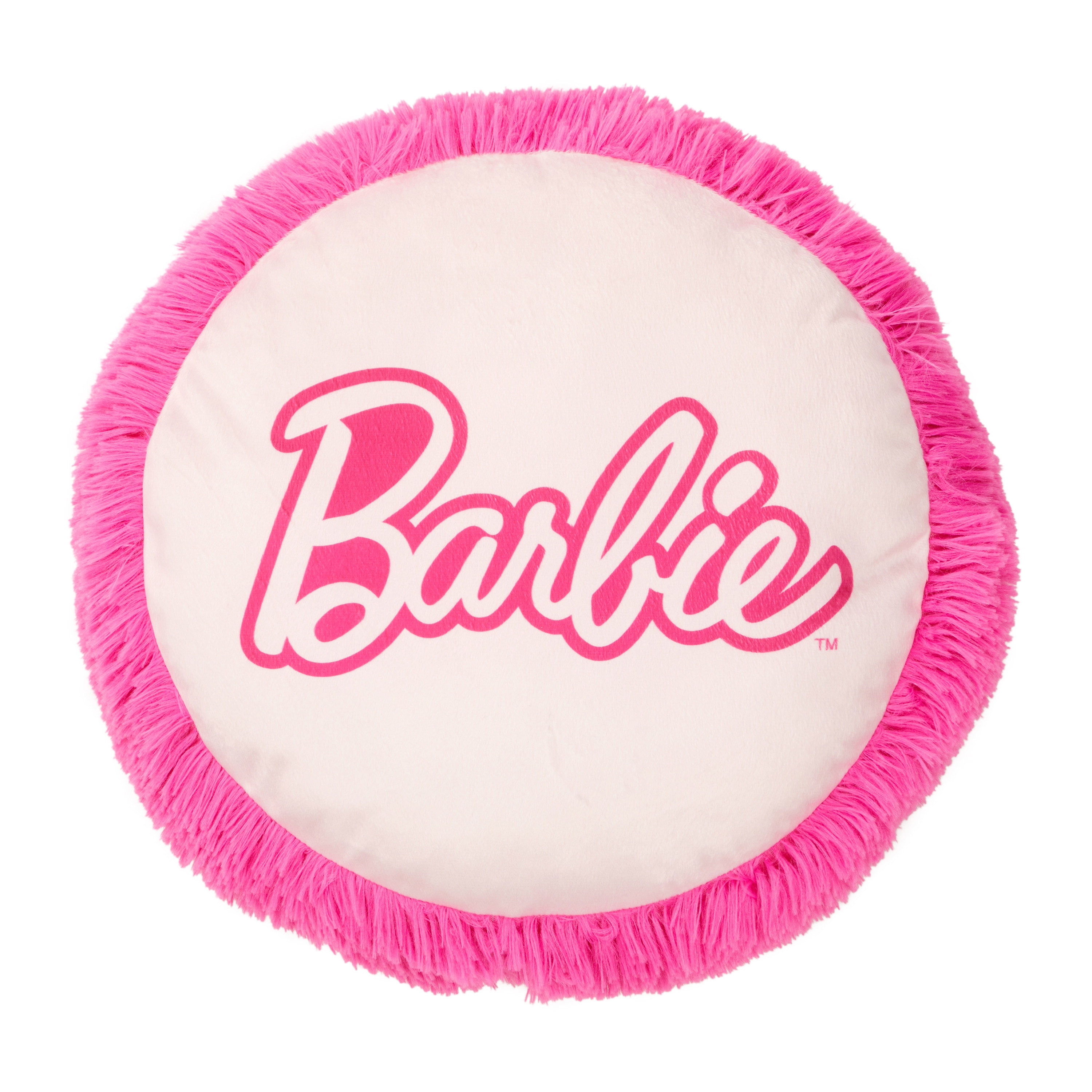 Barbie Kids Fur Get It Round Fur Pillow, Mattel