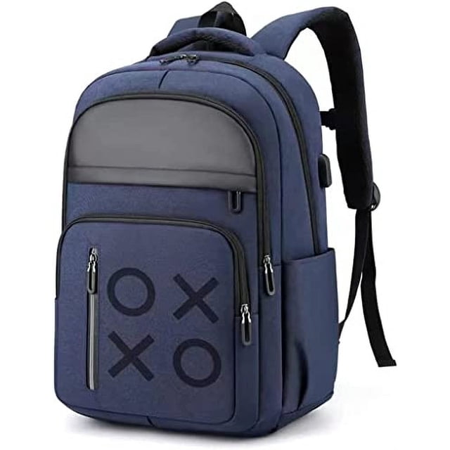 Mochila YB-OSANA para PS5 Estuche de Viaje con Puerto USB Bolsillos Múltiples Azul