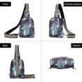 thumbnail image 7 of FORMRS Womens Crossbody Sling Bag Travel Daypack Shoulder Chest Backpack, Cube Stripes, 7 of 7