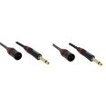thumbnail image 2 of Rannsgeer 2 Pack 1/4 Inch TS to XLR Male 6 Feet Cable (6 Ft 2 Pack), 2 of 2