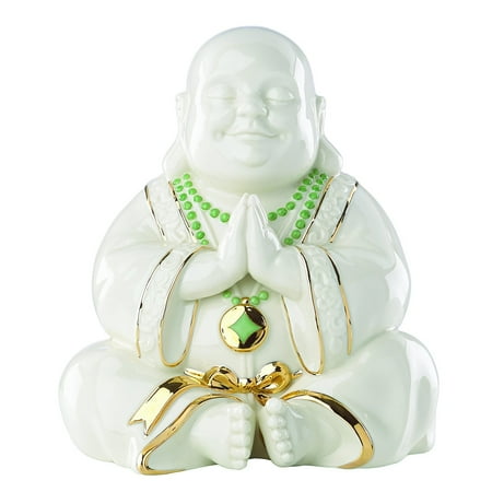 - Exclusive Lenox Happy Praying Buddha Statue Figurine
