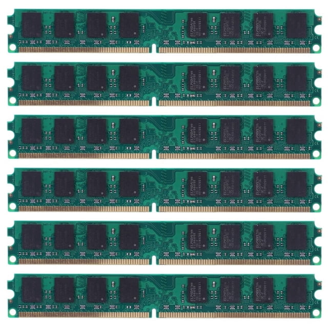 Memoria RAM 6X DDR2 800Mhz PC2 6400 de 2 GB y 240 pines para escritorio