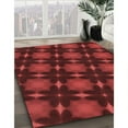 thumbnail image 3 of Ahgly Company Machine Washable Indoor Round Transitional Red Area Rugs, 4' Round, 3 of 7