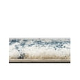 thumbnail image 4 of Unique Loom Serenity Shag Collection Area Rug - Vigie (5' 3" x 8' Oval Blue/Ivory), 4 of 10