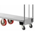 thumbnail image 4 of Glownary U-Boat Utility Cart, 16W x 60L inches, 2000 lb Capacity, Steel Platform, Silver, 4 of 5