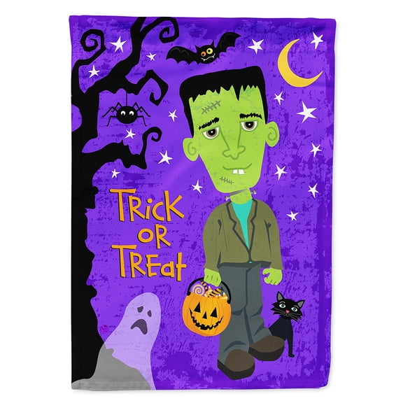 Carolines Treasures VHA3021CHF Halloween Frankie Frankenstein Flag Canvas House Size  Large multicolor