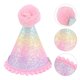 thumbnail image 2 of 1 Gorro de cumpleaños adorable para bebé con pompón de piel sintética y corona arcoíris para fiestas, 2 of 7