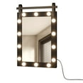 thumbnail image 4 of Dextrus 23.6" x 34.6'' Vanity Mirror with Lights, Smart Touch Control Hollywood Makeup Mirror with 3 Color Modes, Bathroom Wall Mounted Mirror Rectangle Vertical Mirror, Black, 4 of 10