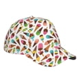 thumbnail image 3 of Naloa Original Classic Low Profile Hat Men Women Baseball Cap Dad Hat Adjustable Unconstructed Ice Cream Popsicles Print Cap, 3 of 9