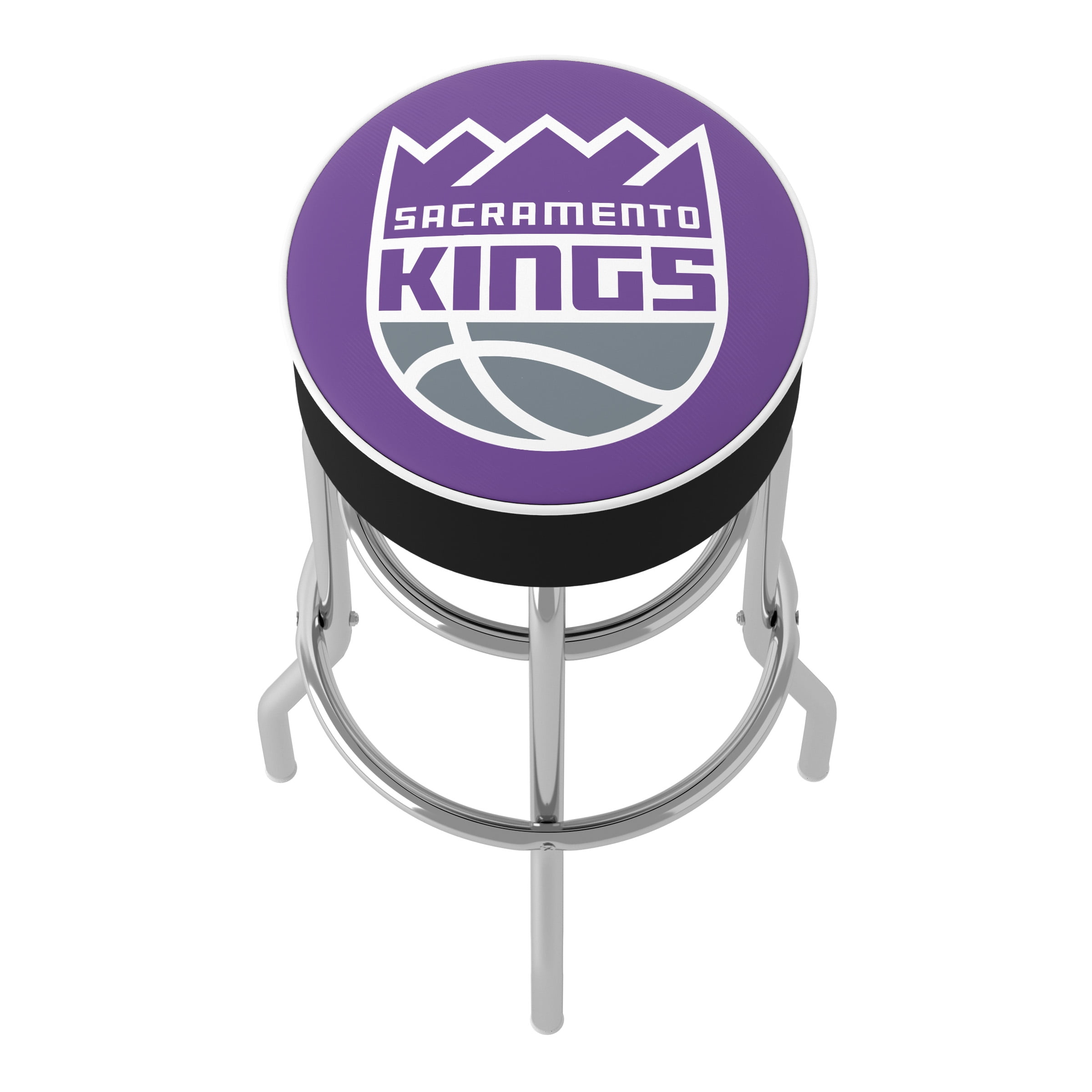 Trademark Gameroom Sacramento Kings Logo Bar Stool with Padded Seat