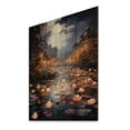 thumbnail image 2 of Designart "Lotus Lantern China Art painting I" Floral Print on Natural Pine Wood, 2 of 5