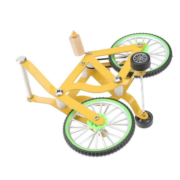 HAKIDZEL Pet Parrot Toy Parrot Bike Toy Yellow Metal 1Pack 6.1x3.9x4.9in