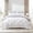 White Diamond, variant on Sleep Zone Damask Pattern Beige Comforter Set Bed in a Bag Queen,7 Pieces Durable Bedding set