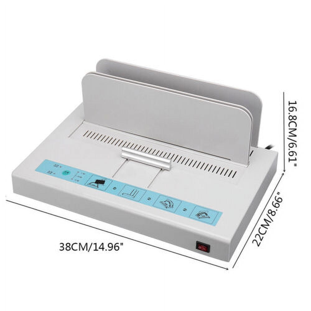 Electric Hot Melt Glue Binding Machine A4 Paper Book Binder 50mm Thickness Max