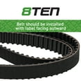 thumbnail image 3 of 8TEN Cogged Belt for Cub Cadet MTD i1042 LTX1042 954-04167 42-inch 810-CBL2565T, 3 of 4