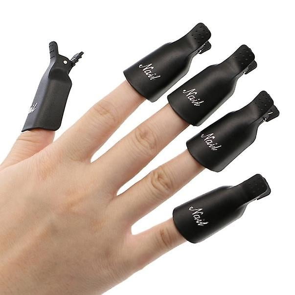 Herramienta quitaesmalte en gel UV para decoración de uñas, removedor de tapones, 10 unidades