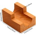 thumbnail image 5 of ABCISI Wood Sushi Temaki Holder, Rustic Novelty Serving Tray, Taco Display Stand Sushi Hand Roll Holder for Party Restaurant Dining Room, Presentation Platter Roll Boat Food Display, 1 Grid, 5 of 14