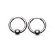 thumbnail image 2 of Jumpingount 1 par de pendientes Unisex para mujer, pendientes exquisitos de acero inoxidable, joyería para novias, esposa, regalos, pendientes circulares Ropa, zapatos y accesorios Miscelánea 10 mm Jumpingount AP018185-02, 2 of 6