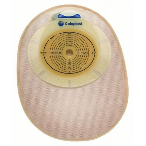 COLOPLAST Ostomy Pouch SenSura One-Piece System 3/8 to 3" Stoma Closed End NonConvex, Trim To Fit (#15480, Sold Per Box)