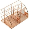 thumbnail image 5 of Sorbus Rose Gold Desk Organizer: Pen Holder, Mail Caddy, with Drawer for Office or Home, 5 of 7