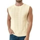 thumbnail image 1 of Chaleco con capucha de malla de color liso para hombre: diseño con cuello en V y hueco, sin mangas, poliéster, tallas S-XXXL, 1 of 6