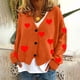 thumbnail image 1 of Puntoco Chaqueta Informal Con Botones Y Estampado De Moda Para Mujer, 1 of 4