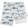 thumbnail image 4 of MEZZALL Boys Shark Printed Swimming Shorts With Lace Up High Waisted Loose Casual Swim Trunks Summer Beach Vacation Pool 5-6 Years Breathable Kids Wear, 4 of 5