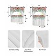 thumbnail image 5 of Watercolor Roses Swag Curtains for Living Room/Bedroom Windows, Spring Flowers Leaves Butterflies Botanical Kitchen Curtains and Valances Set 36 Inch Length, Swags Valance Curtain Panels, 5 of 5