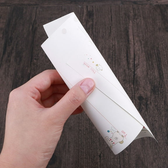 Masteelf Colorful A5 Size 6 Holes Planner Paper Refills for Notebook Use 90 Sheets White Paper