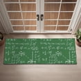 thumbnail image 2 of Math Equations Physics Formulas Green Pattern Door Rugs,Washable Non Slip Door Mats Indoor,Decorative Door Mats,Entry Mat Indoor for Entrance,Bedroom,Kitchen,Bathroom,16"x47", 2 of 6