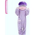 thumbnail image 6 of Big Mouth Monster Onesie, Monster Pajamas, Funny Costume, Oversized Plush Fleece Hooded One Piece Pajamas, 6 of 14
