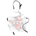 thumbnail image 1 of Valentines Day Apron Floral Arrangement with Cute Bird Soft Daisies Vintage, Unisex Kitchen Bib Apron with Adjustable Neck for Cooking Baking Gardening, Tan Dried Rose Blue Grey White, by Ambesonne, 1 of 3