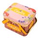 thumbnail image 2 of Caja de almacenamiento de hojalata de Pascua | Cesta de tejido de ratán multicolor con asa • Decoración para conejos y flores • Tapa de hojalata duradera • Organizador para huevos, regalos, •, 2 of 2
