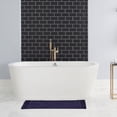 thumbnail image 3 of Jean Pierre Ricardo Cotton Fringe 21 x 34 in. Bath Rug, Indigo, 3 of 11