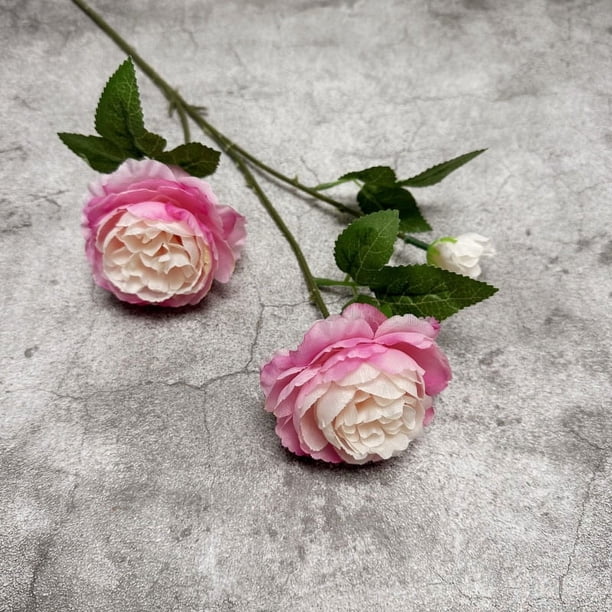 Nvzi 6 piezas de flores artificiales de tacto real, flores falsas para decoración del hogar, oficina, boda, arreglo de ramo de flores artificiales para decoración (Q71, 25,6 pulgadas de largo)