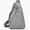 Gray, variant on Water-resistant Casual Sling Backpack – Trendy Triangle Chest Bag for Outdoor Sports, Hiking & Commuting