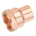 thumbnail image 1 of Unique Bargains 5/8 Inch Copper Female Adapters NPT1/2 Internal Thread Welding Fitting for Household Water Pipe, 1 of 6