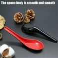 thumbnail image 5 of 1pcs Soup Spoon Wonton Soup Spoons, Chinese Ramen Dumpling Pho Rice Noodle Soba Soup Spoons, Red and Black Spoons, 5 of 7