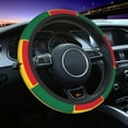 thumbnail image 6 of Universal 15 Inch Ghanaians-Flag Elastic Stretch Neoprene Steering Wheel Cover For Car Truck Suv, 6 of 6