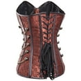 thumbnail image 5 of MISS MOLY Steampunk Brocade Corset Top Waist Training Overbust Bustier for Cosplay Party Steel Boned, 5 of 5