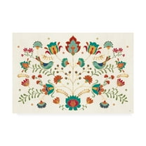 Trademark Fine Art 'Folk Floral 1' Canvas Art by Veronique Charron