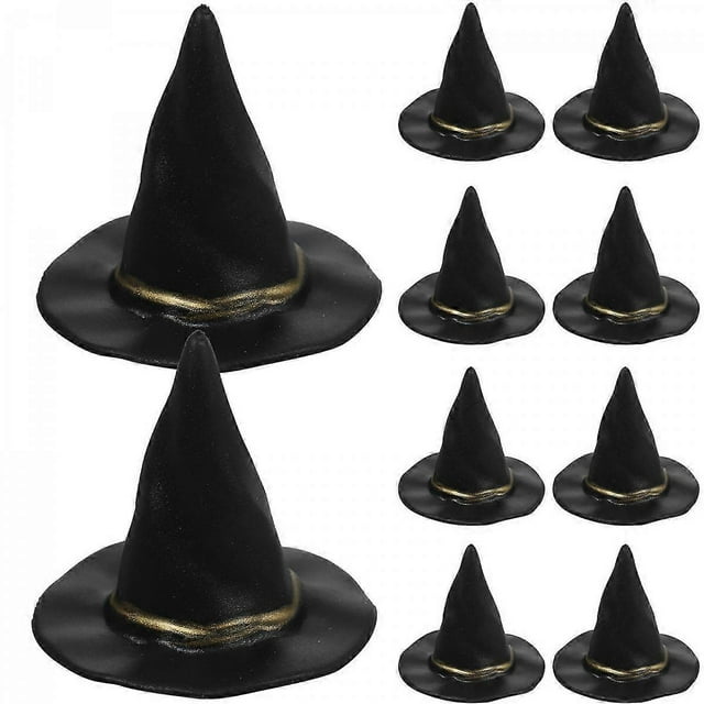 10pcs Hats for Dolls Cute Halloween Decor, Smooth Surface, Ideal for Crafts & Party Decorations