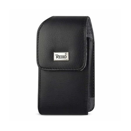 Leather Treo Smartphone - VERTICAL LEATHER POUCH TREO 650 WITH MEGNETIC AND METAL BELT CLIP BLACK (4.4X2.3X0.9 INCHES)