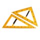 thumbnail image 2 of Regla de geometría matemática para medir ángulos con mango para pizarra de aula 2 Reglas de 2 piezas, 2 of 9