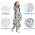 thumbnail image 7 of Gray Christmas Tree Pattern Hooded Bath Towel，60"x35" for Ages 3 To 12 Kids, Quick Dry Lightweight Soft Microfiber Hood Beach Towel Cover Up for Kids, 7 of 7