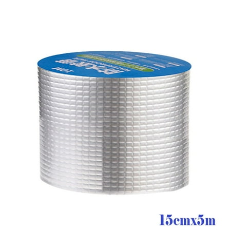 

1X Waterproof Tape Butyl Rubber Aluminium Foil Roof Pipe Caravan Repair Flashing