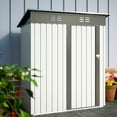 thumbnail image 6 of SYNGAR 5' x 3' Outdoor Metal Storage Shed, Garden Shed for Tools, Trash Can, Storage Shed with Single Lockable Door, for Backyard, Patio, Lawn, D6644, 6 of 11